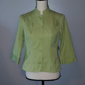 Coldwater Creek curved hem canvas jacket